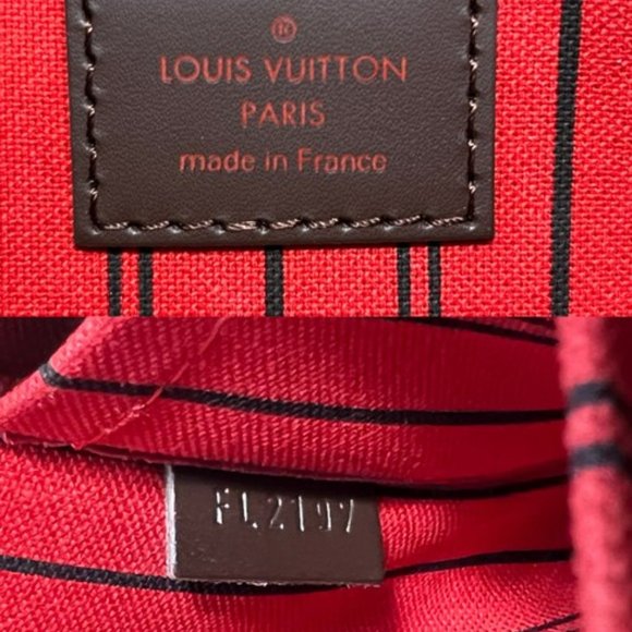 Louis Vuitton Neverfull Gm Pouch Brown Coated Canvas Wristlet - Picture 9 of 10